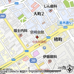 宮崎会館周辺の地図