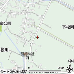 青森県平川市小和森中松岡122周辺の地図