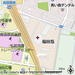 青森県弘前市小比内福田萢周辺の地図