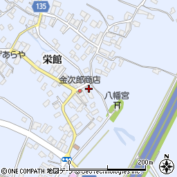 青森県平川市新屋栄館周辺の地図