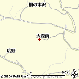青森県弘前市如来瀬大森前周辺の地図