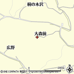 青森県弘前市如来瀬（大森前）周辺の地図