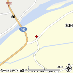 青森県十和田市沢田太田川原21周辺の地図
