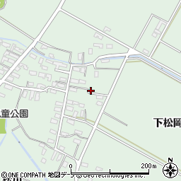青森県平川市小和森下松岡58-2周辺の地図