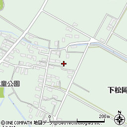 青森県平川市小和森下松岡58周辺の地図