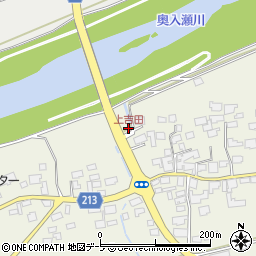 上吉田周辺の地図