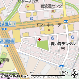 株式会社トスネット　弘前営業所周辺の地図