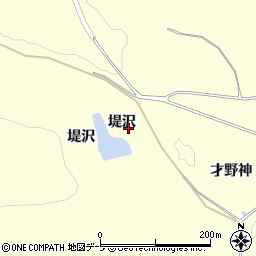 青森県弘前市如来瀬（堤沢）周辺の地図
