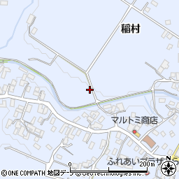 青森県平川市新屋稲村100-3周辺の地図
