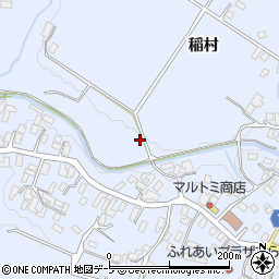 青森県平川市新屋稲村100-3周辺の地図