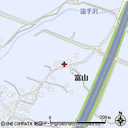 青森県平川市新屋富山62周辺の地図