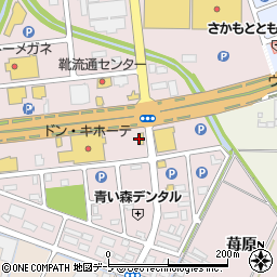 マクドナルド１０２弘前店周辺の地図
