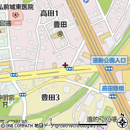松屋弘前高田店周辺の地図