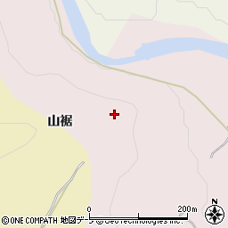 青森県弘前市黒土山裾周辺の地図