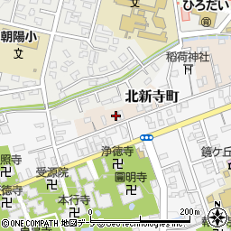 青森県弘前市新寺町新割町周辺の地図