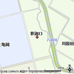 青森県平川市大光寺（釈迦口）周辺の地図