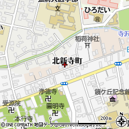 青森県弘前市北新寺町14-1周辺の地図