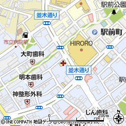 ガスト弘前駅前店周辺の地図