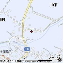 青森県平川市新屋山下周辺の地図