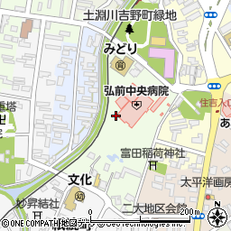 青森県弘前市吉野町周辺の地図