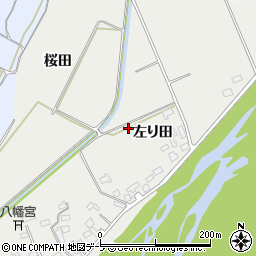 青森県弘前市龍ノ口左り田周辺の地図