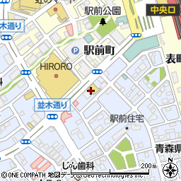 寧々家 弘前駅前店周辺の地図
