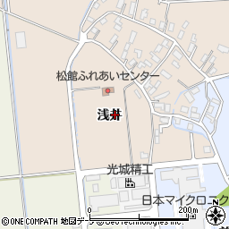 青森県平川市松館浅井周辺の地図