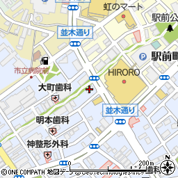 クリーンホーク　弘前駅前店周辺の地図