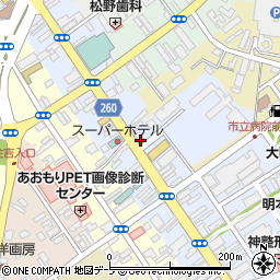ピザハット　弘前店周辺の地図