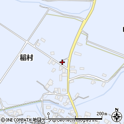 青森県平川市新屋稲村222周辺の地図