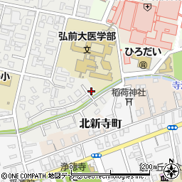 青森県弘前市南塘町周辺の地図