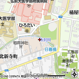 青森県弘前市北新寺町15-11周辺の地図