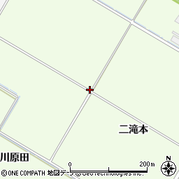 青森県平川市大光寺二滝本周辺の地図