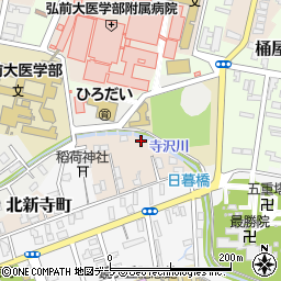 青森県弘前市北新寺町15-10周辺の地図