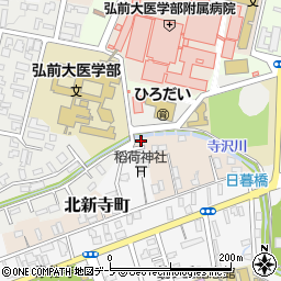 青森県弘前市北新寺町15-3周辺の地図