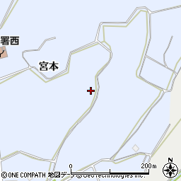 青森県弘前市鳥井野宮本352周辺の地図