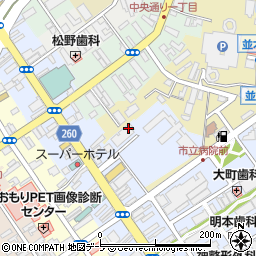 弘前市役所　障害者生活支援センター周辺の地図