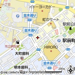 青森銀行弘前駅前支店周辺の地図