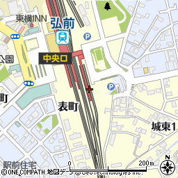 〒036-8096 青森県弘前市表町の地図