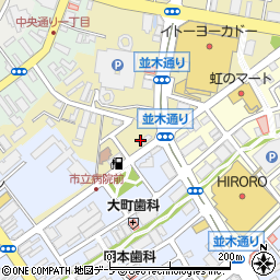 弐萬圓堂弘前店周辺の地図