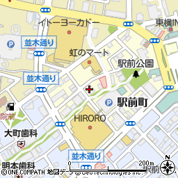 サンデュエル弘前駅前２管理室周辺の地図