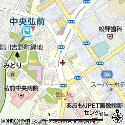 ローソン弘前山道町店周辺の地図