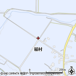 青森県平川市新屋稲村215周辺の地図