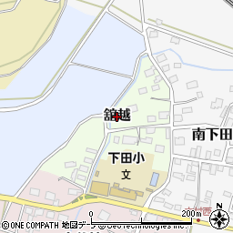 青森県おいらせ町（上北郡）舘越周辺の地図