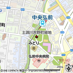 土淵川吉野町緑地周辺の地図