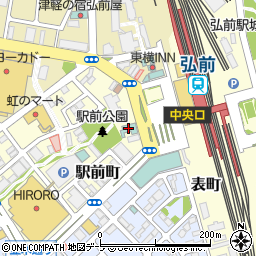 ホテルルートイン弘前駅前周辺の地図