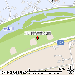 河川敷運動公園周辺の地図