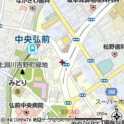 青森県弘前市山道町周辺の地図