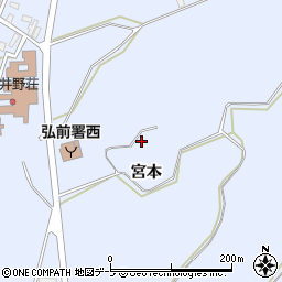 青森県弘前市鳥井野宮本150周辺の地図