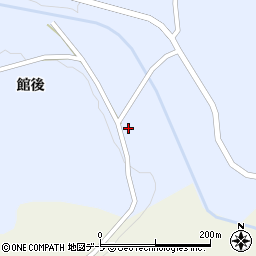 青森県弘前市館後館後周辺の地図